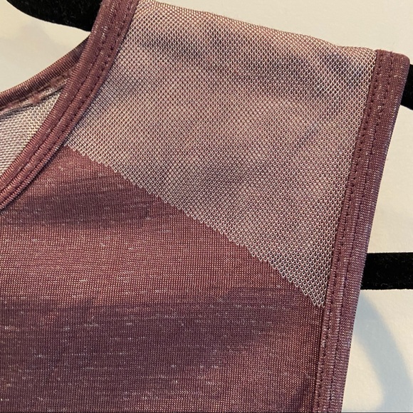 ATHLETA Crush Metallic Tank Muscle Tee Large - Picture 7 of 7